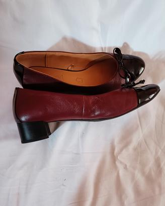 scarpe décolleté donna bordeaux 
