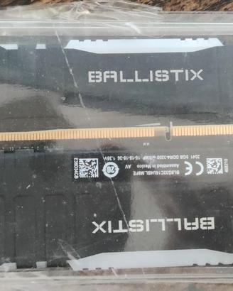 Ram Ballistix rgb 8gb x2 ddr4-3200 16gb