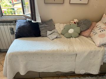 Letto con cassetti + materasso nuovo