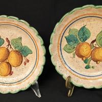 Coppia antichi piatti – Ceramica vietrese