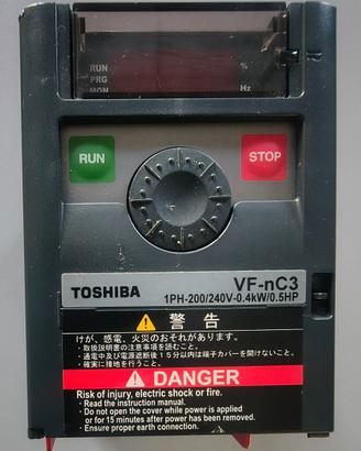 TOSHIBA VF-nC3 Inverter 0.4kW 1PH 200/240V VFD DRI