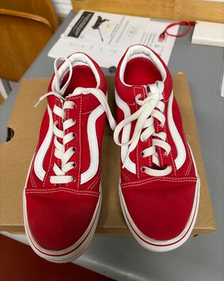 Scarpe Vans Rosse ragazza