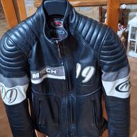 giubotto moto in pelle da donna
