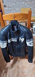 giubotto moto in pelle da donna