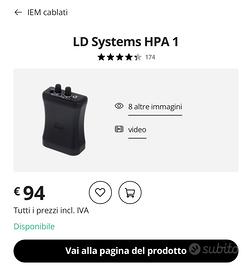 bodypack per in ear monitor