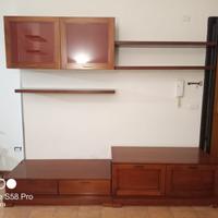 Mobile Tv/Soggiorno in noce massello