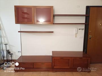 Mobile Tv/Soggiorno in noce massello