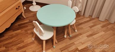 TAVOLINO MONTESSORIANO KINDERKRAFT+SEDIE  NUOVI