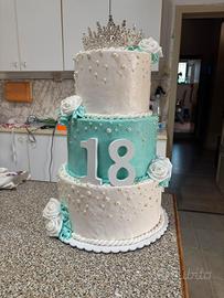 torta finta 18 anni