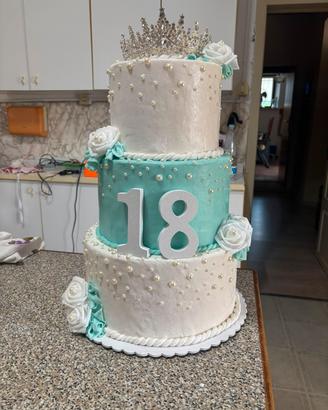 torta finta 18 anni