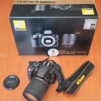 Nikon D3200+ accessori e custodia impermeabile 