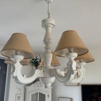 Lampadario maison du monde shabby chic legno