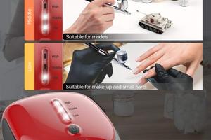 Oasser Mini Kit aerografo,Airbrush con compressore