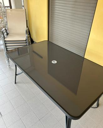 Tavolo giardino con 6 sedie nuovo