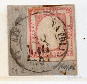 ASI130 - NAPOLI 1861, 5 grana n. 21e rosa . Bello.