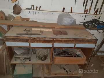 Tavolo da falegname vintage