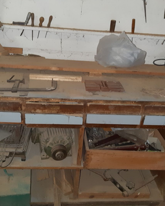 Tavolo da falegname vintage