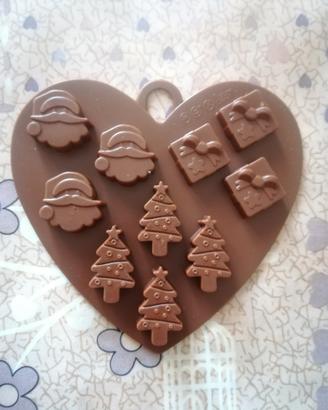 Stampo natalizio in silicone per cioccolatini