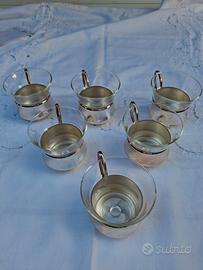 SERVIZIO DA THE’ IN VETRO E ARGENTO