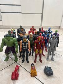 Statuette Marvel 21 personaggi + accessori