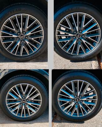 AUDI ORIGINALI N. 4 CERCHI E GOMME 19” DIAMANTATI