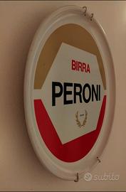 VECCHIA INSEGNA PUBBLICITARIA VASSOIO BIRRA PERONI