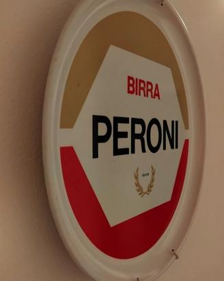 VECCHIA INSEGNA PUBBLICITARIA VASSOIO BIRRA PERONI