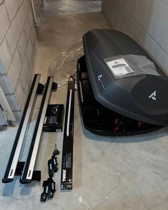 Barre Thule Evo 127 + Bauletto Althura Breakout 42