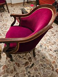 Poltrone in noce antico n.2