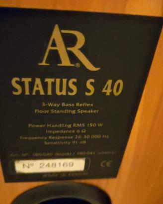 coppia casse AR 40 Status