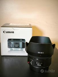 Canon EF 50 1.8 stm + filtri + paraluce