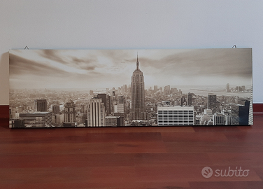 Quadro stampa su tela New York Manhattan 125x40 cm