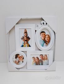 Cornice da muro multifoto bianca shabbychic