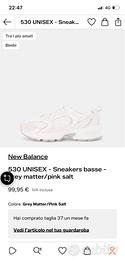 Nuova new balance donna sneakers basse