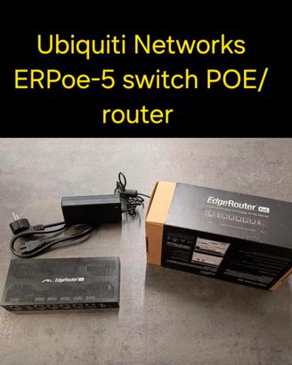 Ubiquiti Networks ERPoe-5 switch POE/
router