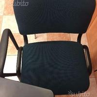 Sedia riunioni in tessuto ignifugo