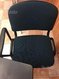 Sedia riunioni in tessuto ignifugo