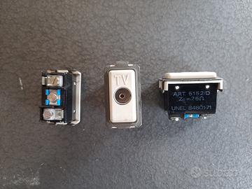 5 prese TV passanti bticino