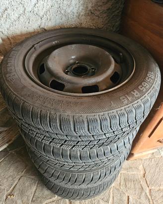 4 Ruote complete Citroën C3 - Gomme Invernali + C