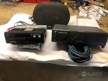 Autoradio alpine con cd box