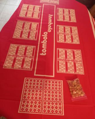 tovaglia Tombola vintage integra 