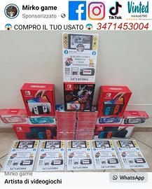 nintendo con giochi,TUTTE con 12 mesi garanzia