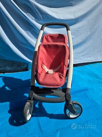 Passeggino gemellare per bambole 