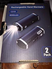 Coppia Powerbank, Scaldamani e torcia 