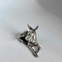 Miniatura cerbiatto da collezione argento 800 rara