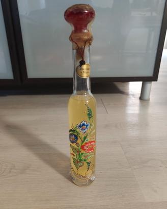 Bottiglia liquore vintage decorata a mano "Riccion