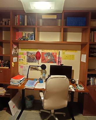 Libreria in Ciliegio Impiallacciato Habitat