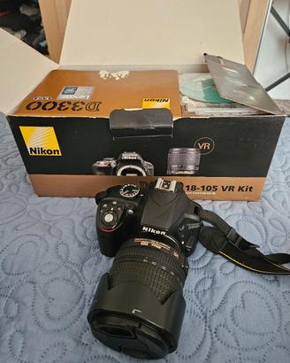 Nikon D 3300 con obbiettivo 18-105 vr