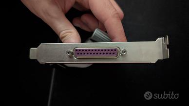 Staffa Porta Parallela LPT DB25 con cavo