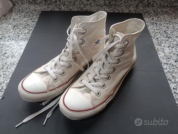 Converse alte bianche taglia 38